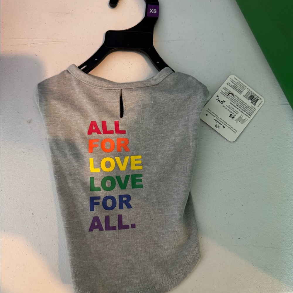 XS Pride dog shirt